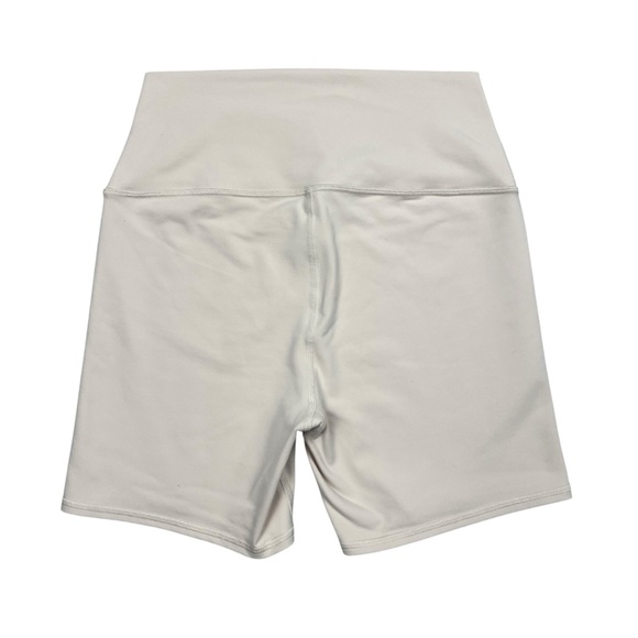 Alo Shorts Womens Medium Cream High Waist Yoga Performance - Picture 2 of 4